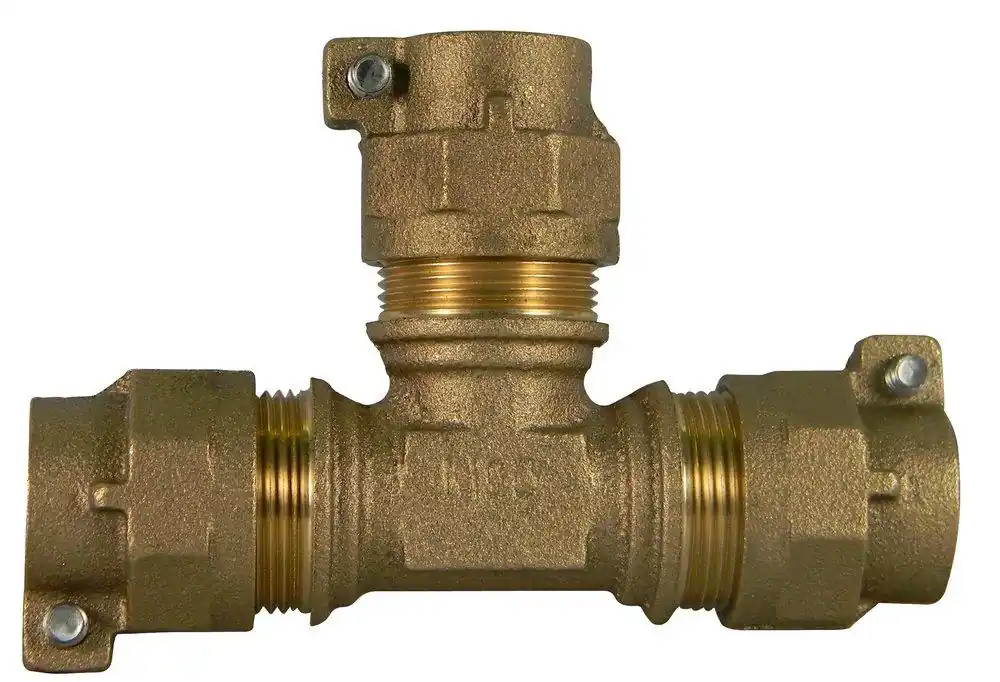 A.Y. 5141-142 Tee Tube 1in -22 CTS Mac-Pak Compression