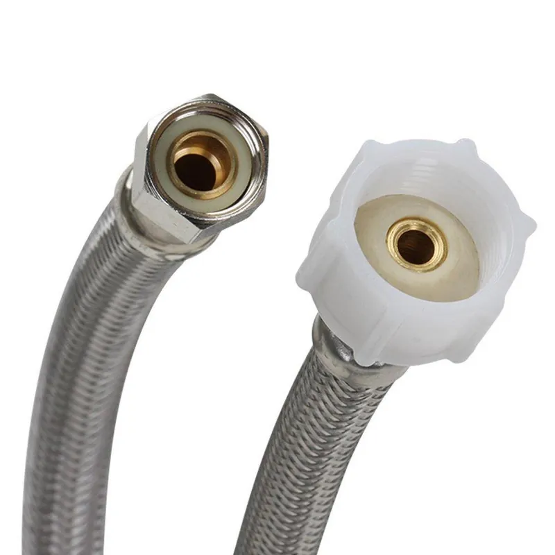 Fluidmaster PRO1T12 Toilet Connector, Female Compression x Female Ballcock, 3/8 x 7/8 Inch, 12 Inch Length