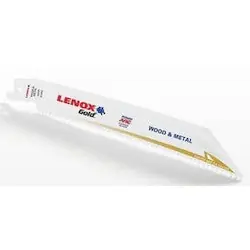 Lenox 21069618GR Gold Power Arc Reciprocating Saw Blade 6 in 18 TPI