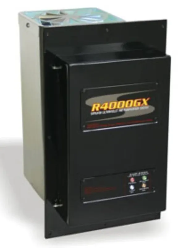 Sanuvox R4000GX Control Panel, 6 Tube Vertical Install