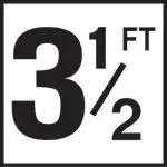 Inlays C610035 Depth Marker 3-1/2FT 6 x 6 Ceramic Tile Replacement MPN