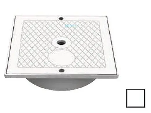 AquaStar SK64101 Square Skimmer Lid and Collar