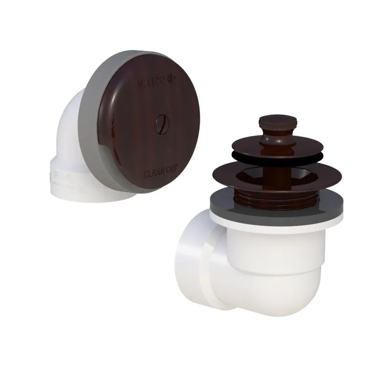 Watco Manufacturing 601-LT-PVC-BZ PVC L/T Waste & Overflow BZ