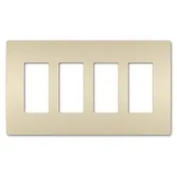 Pass & Seymour RWP264LA Radiant Wall Plate 4G Light Almond Replacement MPN
