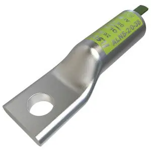 ILSCO ALNS-2/0-38 Surecrimp Aluminum Compression Lug Conductor Size 2/0 1 Hole 3/8 in Bolt Size
