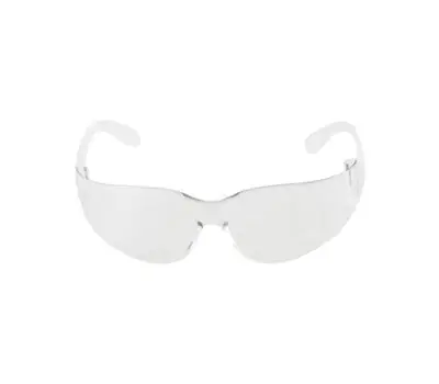 BULLHEAD SAFETY EYEWEAR BH111 Torrent Crystal Clear Plastic Frame Anti-Scratch Safety Glasses One Size Fits All