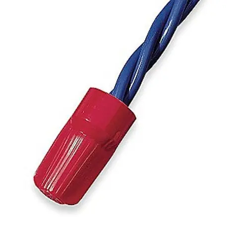 Buchanan B2-B Flame-Retardant Wire Connector, Classic Fin/Twist On Shell, Live Action/Square Wire Spring, 22 to 8 AWG Solid/Stranded Wire, Polypropylene