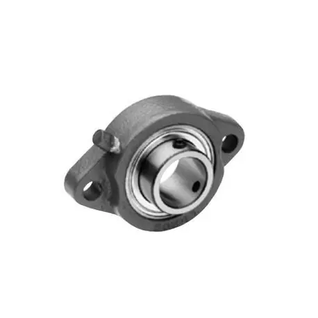 IDC Select SBLF206-18G Flange Mounted Bearing, LF Flange with SB Inserts, 1.125 in Bore Diameter, 4.4531 in Overall Length/Diameter, Set Screw