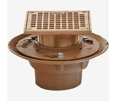 Jay R. Smith 2005LXH02BA-P050 2 in. Push On Cast Iron Floor Drain ( Body only)