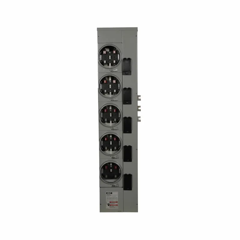 Eaton 1MM512RRL 120/240 Volt 125 Amp 1-Phase 3-Wire 5-Socket Aluminum Ringless Meter Stack Module