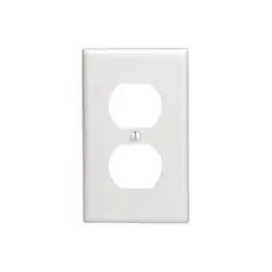 Leviton 88003 1-Gang Duplex Device Receptacle Wall Plate Standard Size Replacement MPN 88003-000