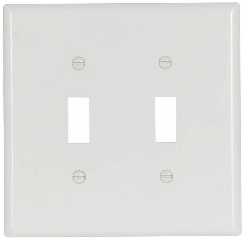 Eaton 2039W CWD 2G WHT SWITCH PLATE