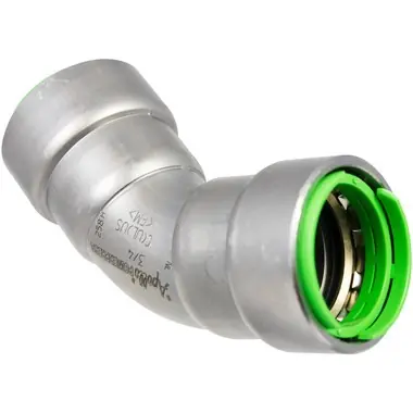 Apollo PWR7480242 Powerpress, Press Elbow, Non-Gas, 1/2 inch x 1/2 inch, Press x Press, 45 Degree, Model 406
