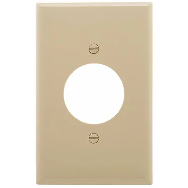 Cooper Wiring PJ720V PJ Series Mid-Sized Power Outlet Wallplate, 1 Gang, 4.87 in H x 3.12 in W, Replacement MPN PJ720V