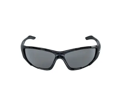 BULLHEAD SAFETY EYEWEAR BH1233 Javelin Crystal Black Plastic Frame Anti-Fog Safety Glasses Dark Smoke One Size Fits All