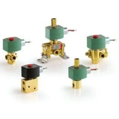 Asco EF8320G174MS Solenoid Valve 8320 3-Way Brass 1/4 Inch NPT 120 Alternating Current NBR