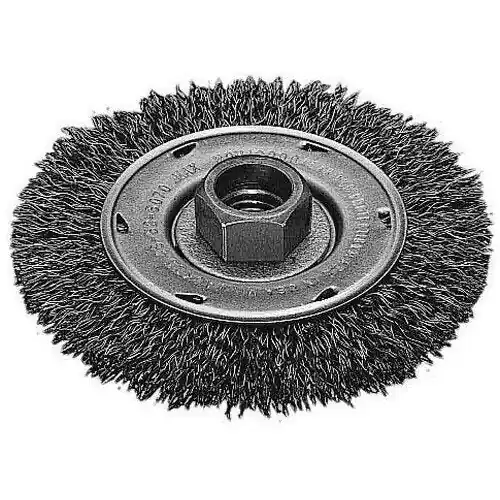 Milwaukee 48-52-5070 Wheel Brush - 4 in Dia - 5/8-11 - 0.012 - 0.014 in Crimped Radial Wire