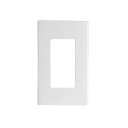 Leviton 80301-SW 1-Gang Decora Plus Screwless Wall Plate