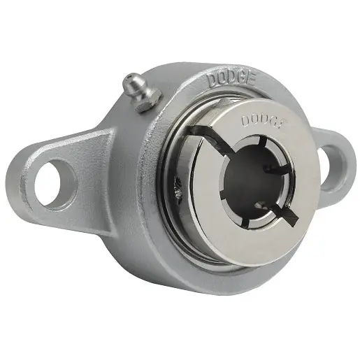 Dodge F2B-DLEZ-25M-SHCR Stainless Steel Greasable 2-Bolt Flange Unit