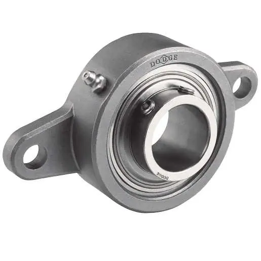 Dodge F2B-SCEZ-35M-SHSS Stainless Steel Greasable 2-Bolt Flange Unit
