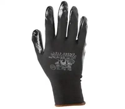 Black Mamba Gloves NC-130 Nylon/Nitrile Gloves Black XL
