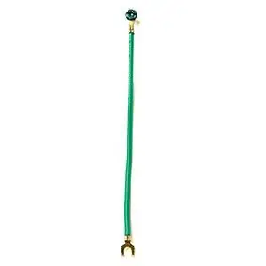 Engineered Products 20087 10 in. Solid Copper #12 AWG Insulated Wire Pigtail with 10-32 x 3/8 in. Captive Hex-Head Screw Stripped 1 in.