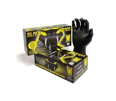Black Mamba Gloves BLK-140B Nitrile Disposable Gloves Power 2XL