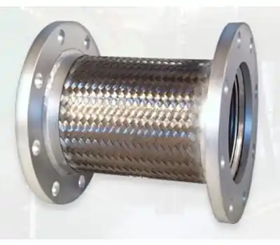 FLEXICRAFT FFSC0300 3 In. Flanged x Flanged Carbon Steel Flexible Braid Pump Connector