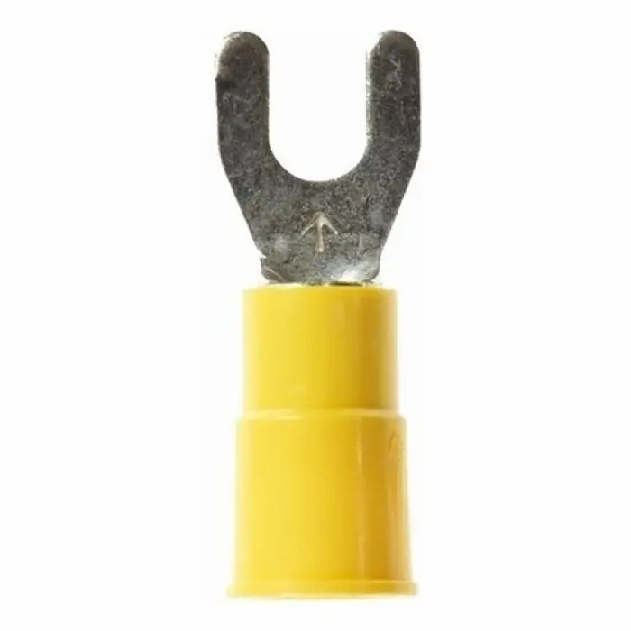 3M FV10-8Q Highland Insulated Standard Fork Terminal 12 to 10 AWG Yellow