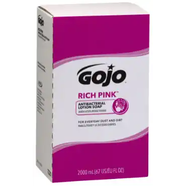 Gojo 7220-04 RICH PINK PRO TDX Antibacterial Lotion Soap 2000 mL Cartridge