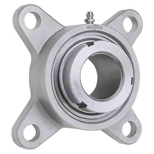 Dodge F4B-GTEZ-115-SHCR Stainless Steel Greasable 4-Bolt Flange Unit