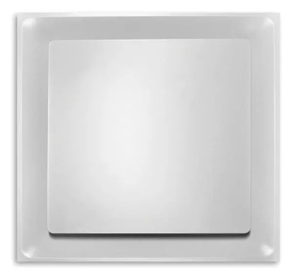 TRUaire 2000PD/06 1-Plate Step-Down Supply Diffuser, 6 in neck, 24 x 24 in, Square, 24 ga Steel