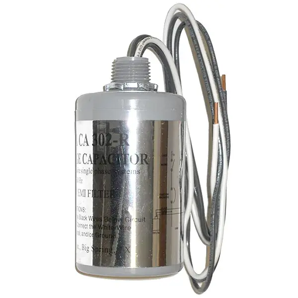 Delta Lightning Arrestors CA302R CA Series Surge Capacitor, 125/250 VAC, 1 Phase