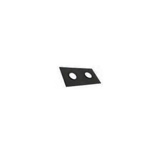 DuraVent 2PPS-WPT 2 PolyPro Black Wall Plate for Twin Pipes