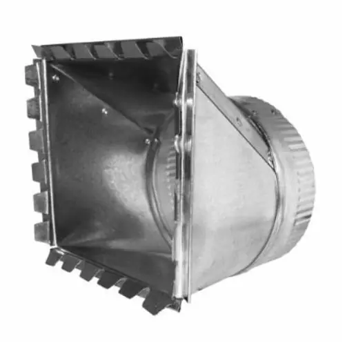 Southwark 635 Side Round Takeoff, 5 in, Hot Dipped Galvanized, White, Steel