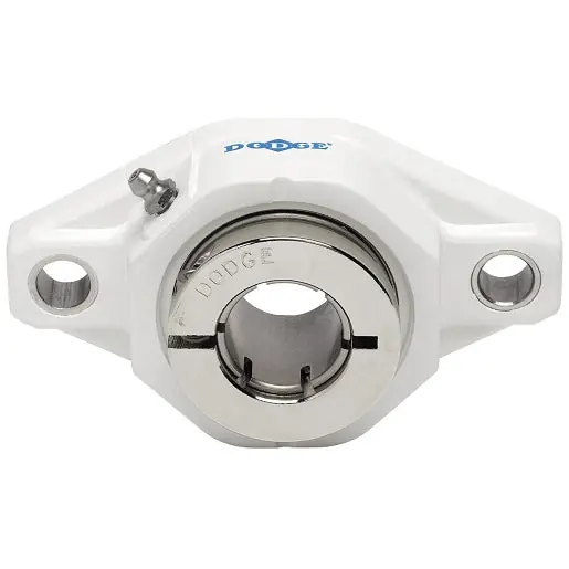 Dodge F2B-DLEZ-012-PCR Polymer Greasable 2-Bolt Flange Unit
