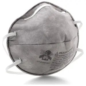 3M 8247 Particulate Respirator with Nuisance Level Organic Vapor Relief Carbon Filter R95 Filter Gray