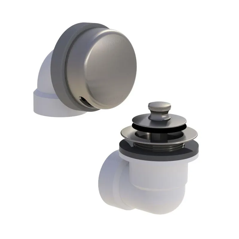 WATCO MANUFACTURING 901-LT-ABS-BN Schedule 40 ABS Piping Innovator Lift & Turn Bath Waste Half Kit Brushed Nickel