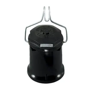 Leviton 167 250 Volt 660 W Black Phenolic Pin Mount 2-Piece 1-Circuit Keyless Feed-Through Medium Incandescent Lampholder