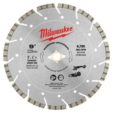 Milwaukee 49-93-7125 9 Diamond Universal Segmented Blade