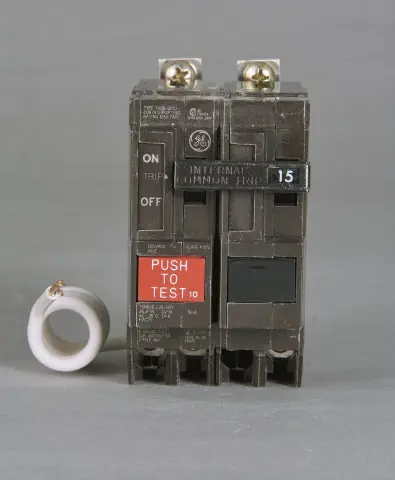 GE THQB2130GF Q-Line® Molded Case Circuit Breaker, 120/240 VAC, 30 A, 10 kA Interrupt, 2 Poles