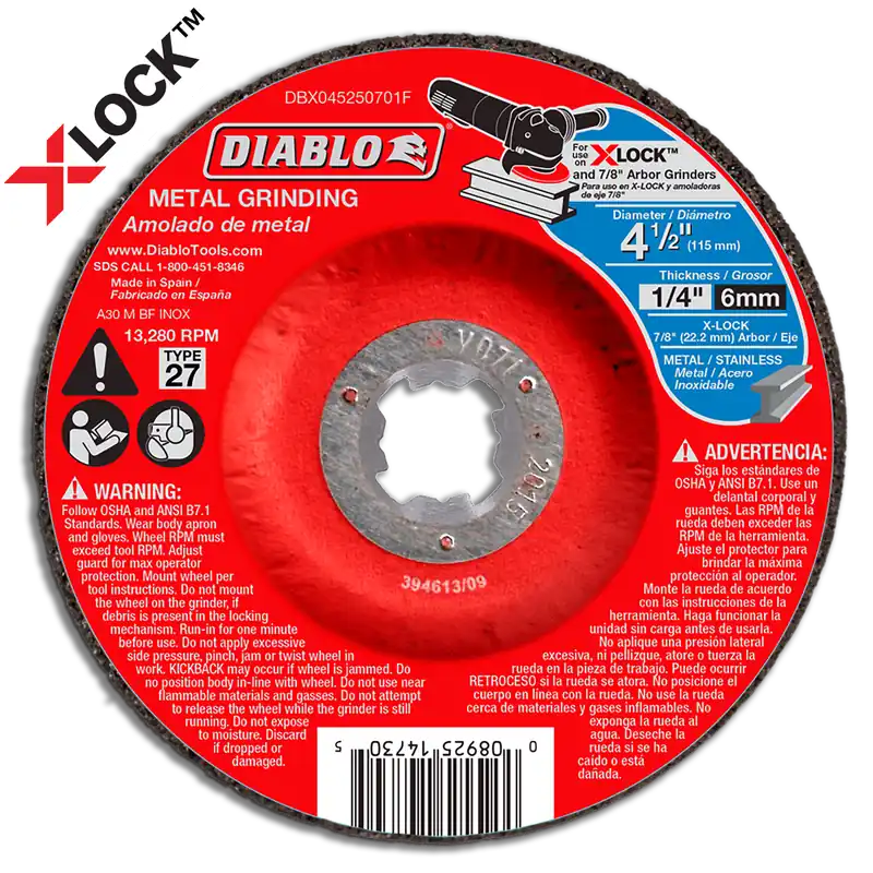 Diablo DBX045250701F DB 4.5X1/4XX-LOCK MT GRD