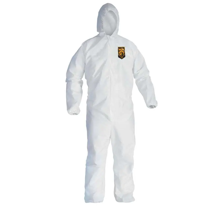 KleenGuard 41504 A45 Coverall Hood Elastic Wrist Ank Medium