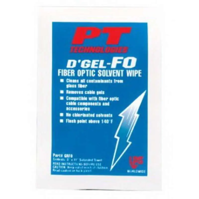 LPS 61200 Fiber Optic Solvent Wipes 8 x 11 144 per Case