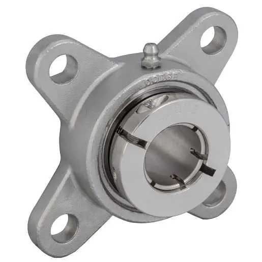 Dodge F4B-DLEZ-104S-SHCR Stainless Steel Greasable 4-Bolt Flange Unit