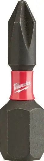 Milwaukee 48-32-4661 SHOCKWAVE Impact Phillips #1 Insert Bits (5 Pack)