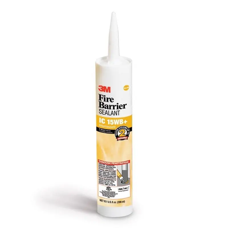 3M IC15WB+ Fire Barrier Sealant, 10.1 Fl Oz Cartridge, Yellow
