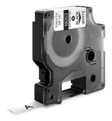DYMO 18053 Rhino Heat Shrink Tube Label 3/8 5, Black on White