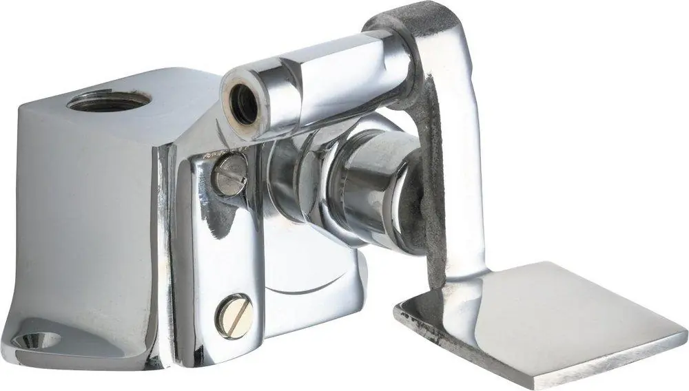 Chicago Faucets 628-ABCP Single Supply Pedal Box with Short Pedal in Polished Chrome