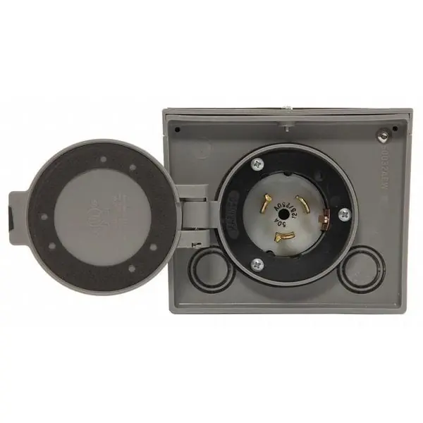 Generac 6338 Non-Metallic Power Inlet Box 120/240 VAC 50 A